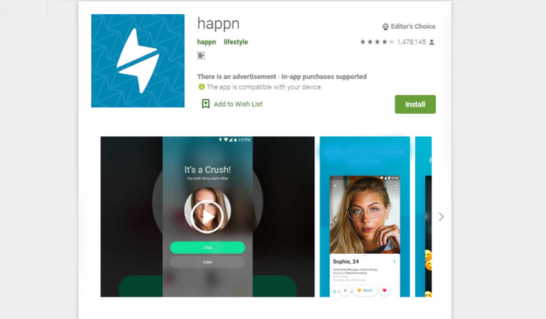 Una nueva versión de las citas: revisión de Happn